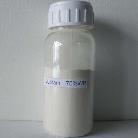 Metiram; CAS NO 9006-42-2; fungicide for fungal diseases including damping-off